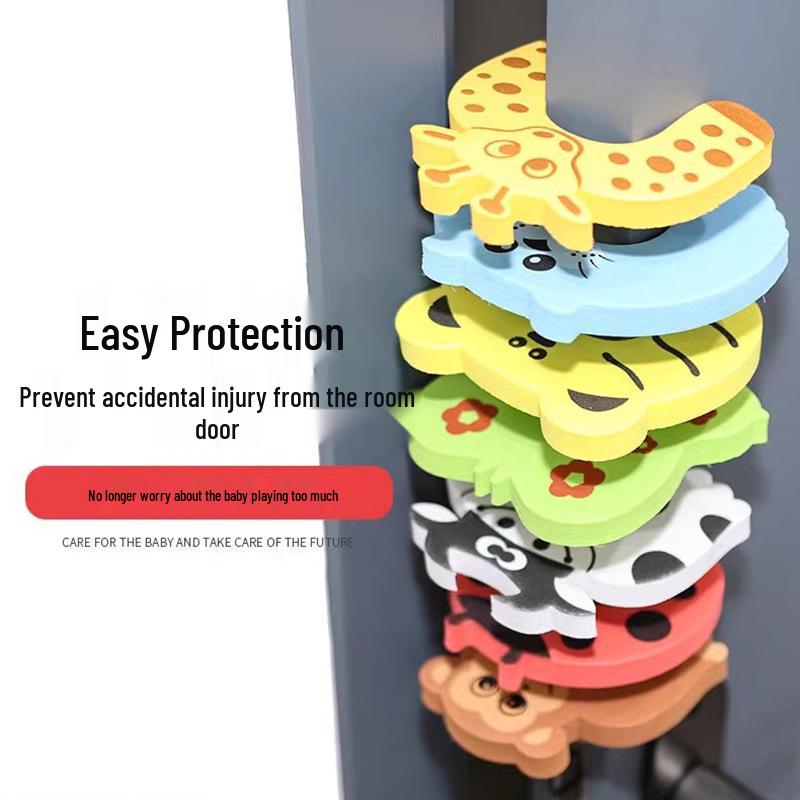 Children’s Safety Door Stopper: Anti-Collision & Anti-Pinch Cartoon Door Clip