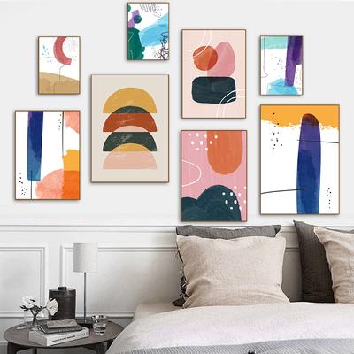 Boho Paintings for Living Room Wall Pictures Wall Deco Posters Line Geometry Nordic Home Decoration Abstract Art Wall Decor
