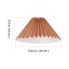Modern Pleated Fabric Ceiling Lamp Shade DIY Lamp Cover Bedroom Living Room Durable Lampshade Pleated Lampshade