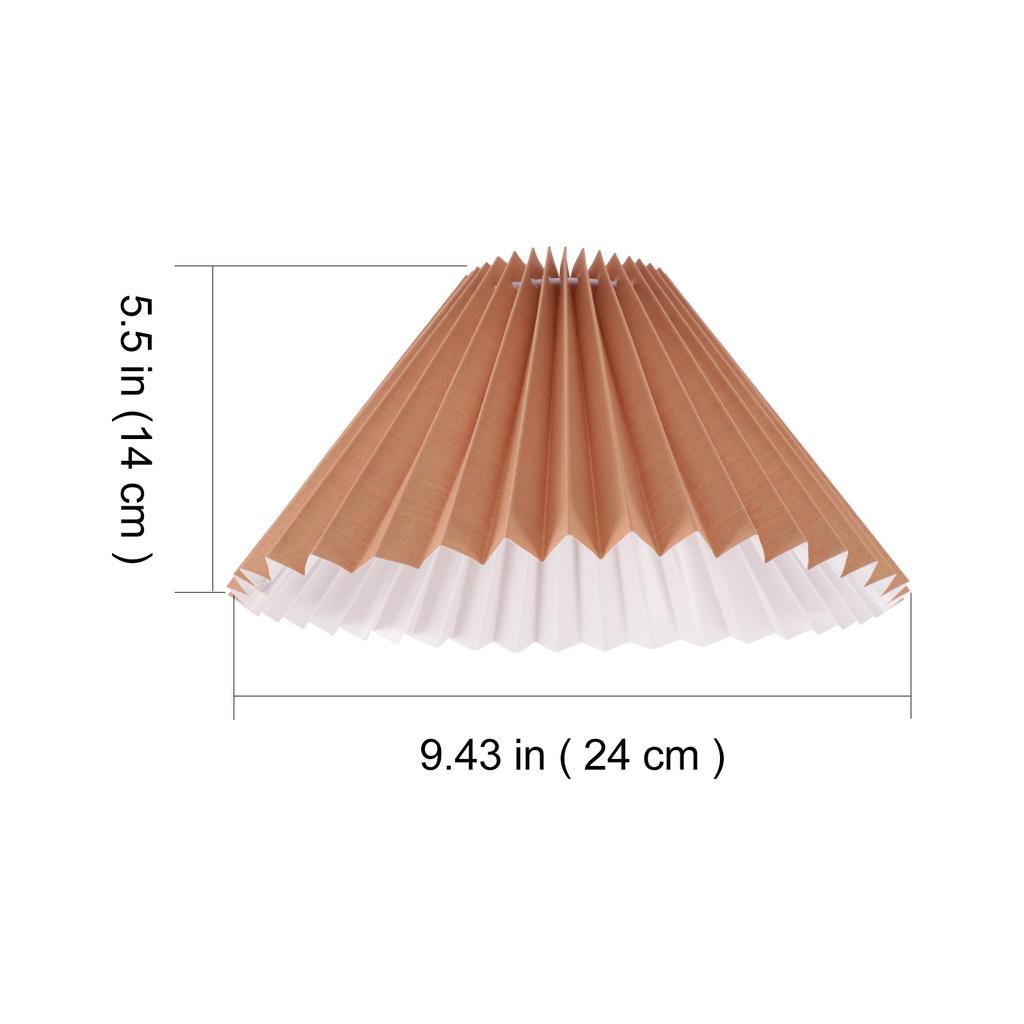 Modern Pleated Fabric Ceiling Lamp Shade DIY Lamp Cover Bedroom Living Room Durable Lampshade Pleated Lampshade