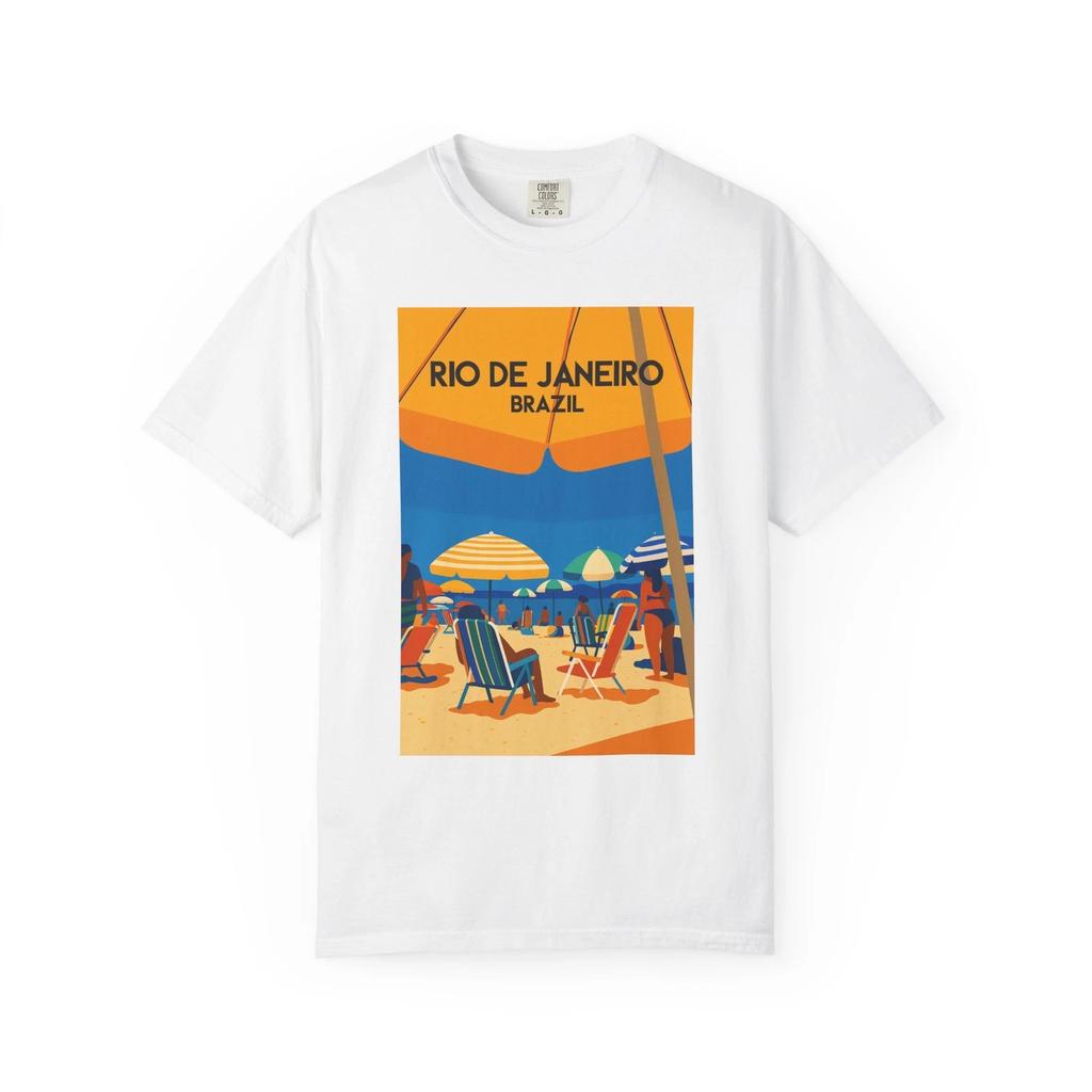 Vintage Rio de Janeiro Travel Graphic T-Shirt Unisex Summer S-5XL