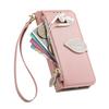 Wallet Flip Case for Infinix Note 50 30 Pro 30i 12 2023 with Card Slots,Leaf Design Cover, Detachable Wrist Strap