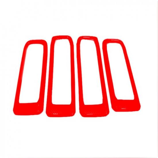 Car Inner Door Handle Bowl Panel Cover For Ford Explorer - Bright Red