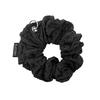 Black Purple Netty Lace Eyelet Scrunchie_Black