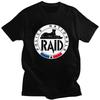 Individuelles Cooles Frankreich RAID Französische Polizei T-Shirt Herren Kurzarm 100% Baumwolle T-Shirt Lässige T-Shirts Mode T-Shirts