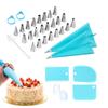 34 Pieces Cake Decorating Set Piping Bag And Piping Nozzle Set For Piping Paper Cupcakes Cookies Dessert Candy Pastry Pie