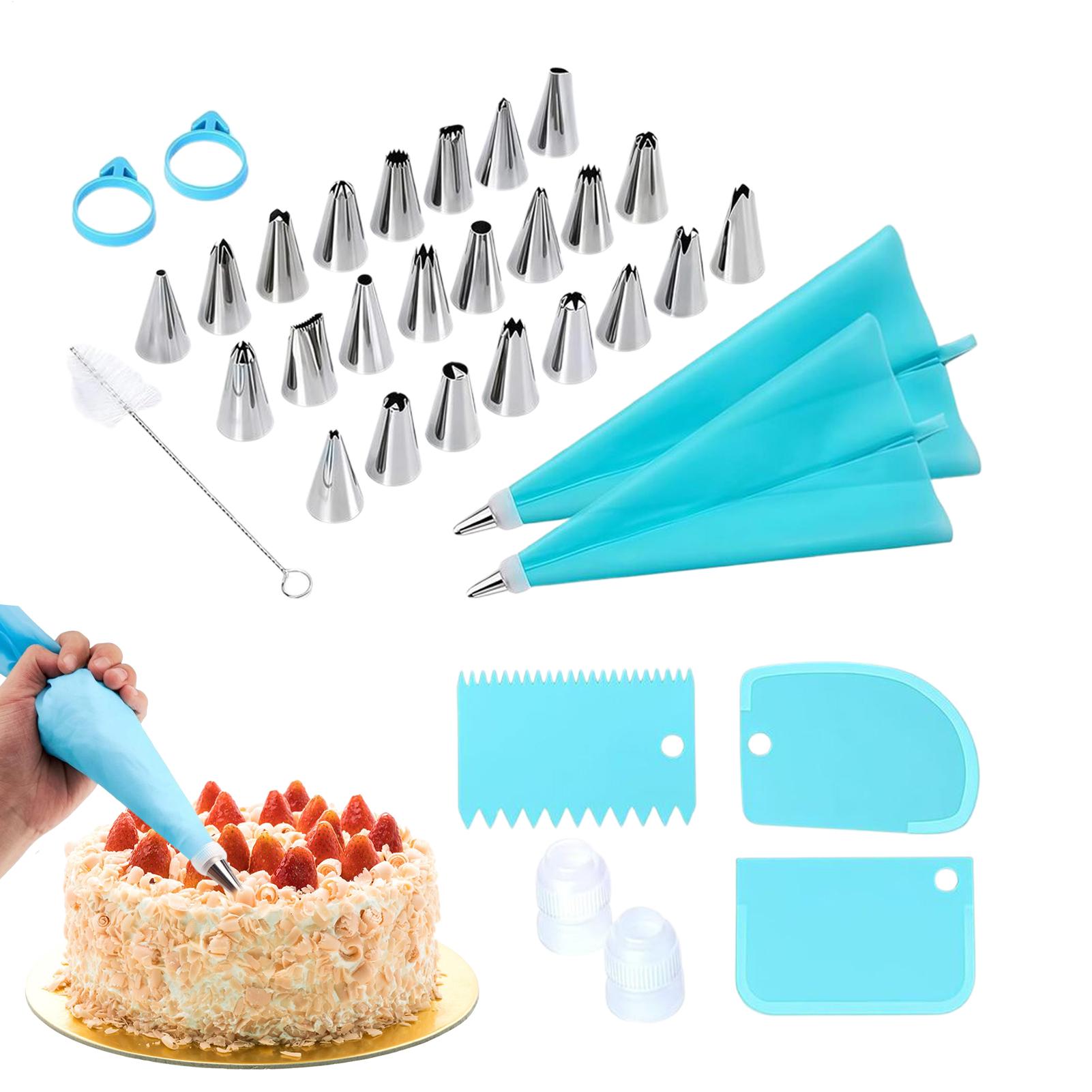 

34 предмета Набор для украшения тортов Мешок для глазури и набор насадок для глазури Для декорирования бумажных кексов Печенья Десертов Конфет Выпечки Пирогов China Mainland