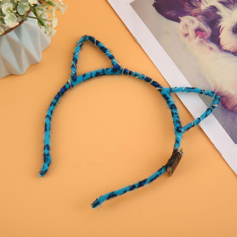 1Pcs Glowing Cat Ears Headdress Colorful Flash Garland Hairbands Women Girl LED Neon Birthday Wedding Party Supplies