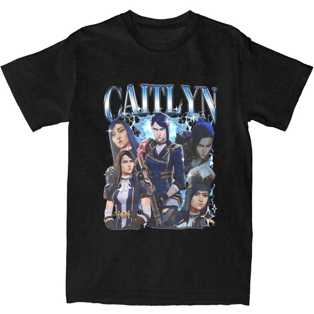 Vintage Jayce And Viktor Arcane Bootleg Tee Shirt for Men Women Gift T Shirts 100% Cotton Clothes