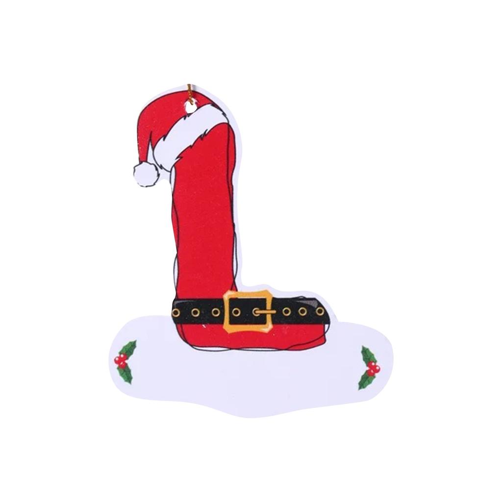 26 Letters Christmas Tree Ornament Christmas Pendant DIY Alphabet Pendant Atmosphere Decoration Christmas Tree Letters 1PC