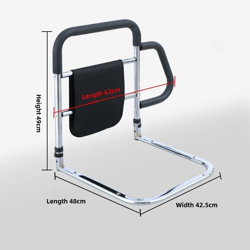 Stainless Steel Bedside Armrest Elderly Person Getting Up Assistive Device Household Safety Fall Prevention Frame Handrail