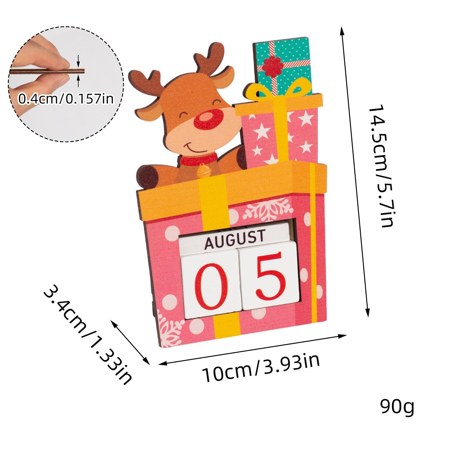 

Рождественские украшения Деревянные рождественские украшения Обратный отсчет Деревянный календарь Декоративные украшения