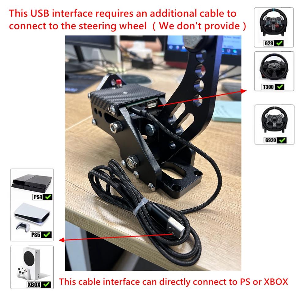 USB Handbrake PS4/PS5 For Logitech G29 or T300, XBOX1 XSS XSX G920, Universal PC SIM Racing Dirt Rally Games Hand Brake System