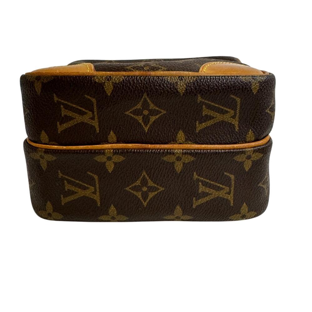 Louis Vuitton Pochette Monogram Leather Amazon Shoulder Bag Brown Leather Mens Used