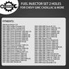Fuel Injector 2 Holes 8Pcs | 4.8L 5.3L 6.0L Engine | For 2001-2007 Chevy Silverado Suburban Tahoe GMC Sierra Yukon Cadillac Escalade & More |