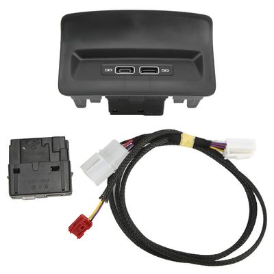 Schwarze USB-Ladeanschlussbuchse für Rücksitz 5QD035726L Ersatz für KODIAQ KAROQ 2017+