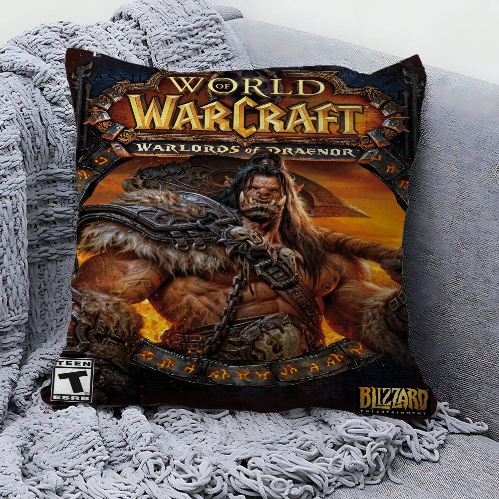 W-World of W-Warcraft Spiel Dekorative Raumästhetik Kissenbezug Heimdeko Schlafzimmer Sofa Bett Couch Kissenbezug 45x45