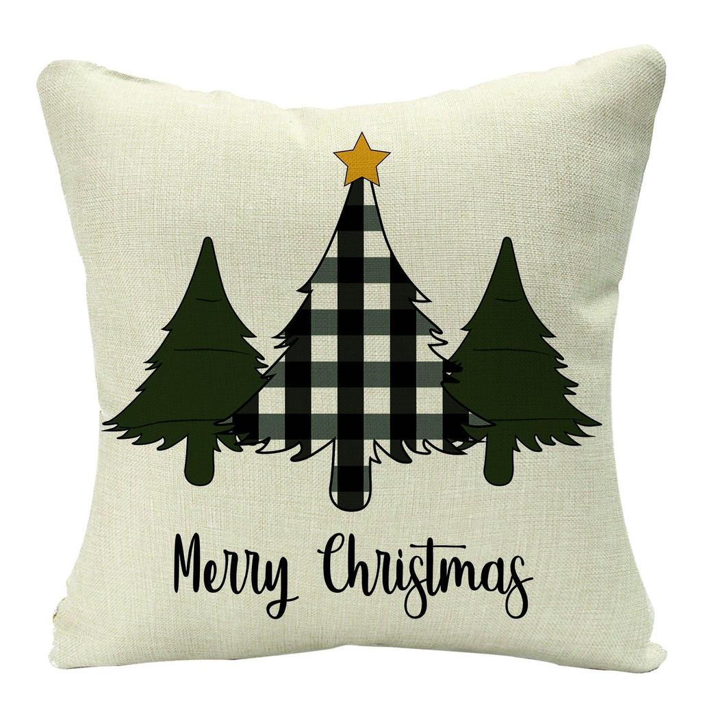Christmas Throw Pillow Case Bedside Sofa Nordic Festival Office Cushion Pillow Case Bed Linen Throw Pillow Case