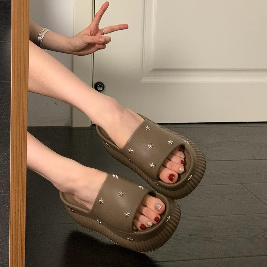 Fashion Shoes Woman's Slippers Beige Heeled Sandals Platform Rubber Flip Flops Slides Fashion 2025 Black Hawaiian Soft Luxury Casual
