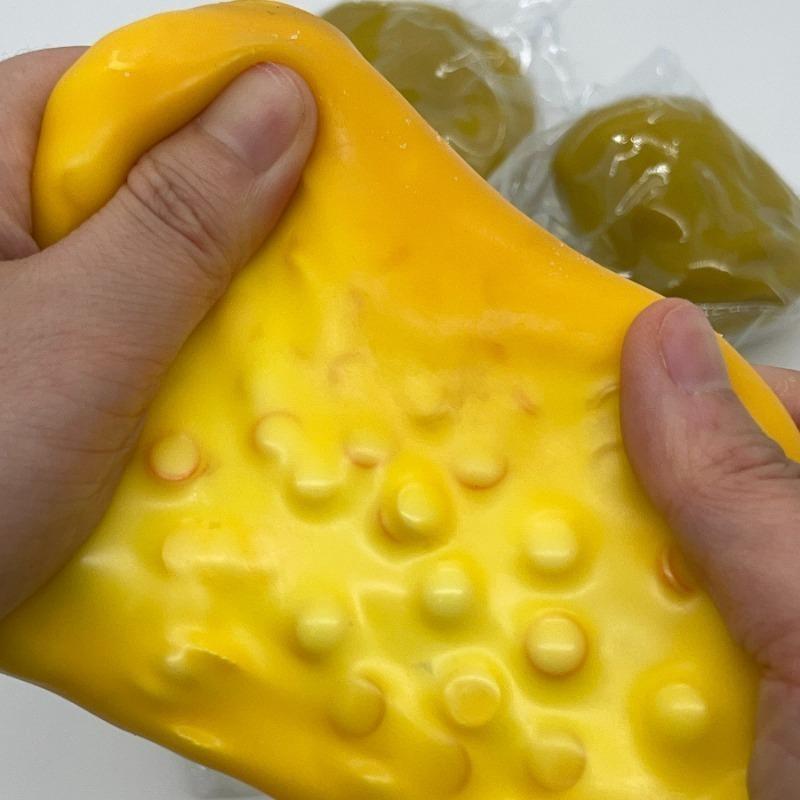 Knuspriger Squishy Mango Stressball Fidget Spielzeug Handgemacht Knuspriger Knetball Runde Blöcke Gefüllt Asmr Anti-Stress-Spielzeug Für Erwachsene