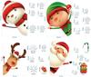 Christmas Snowflake Window Clings Stickers For Glass Xmas Decals Decorations Indoor Holiday Santa Claus Reindeer Decals Forparty