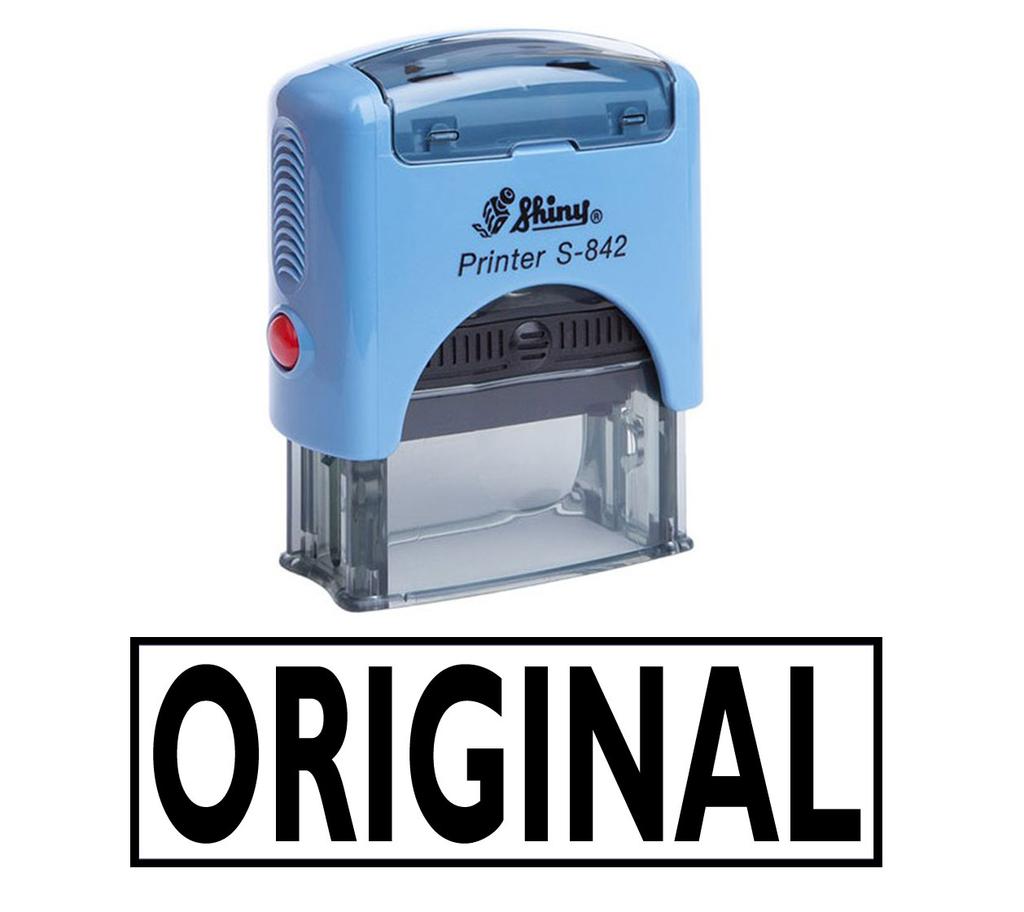 ORIGINAL Self Inking Rubber Stamp Custom Shiny Office Stationary Stamp