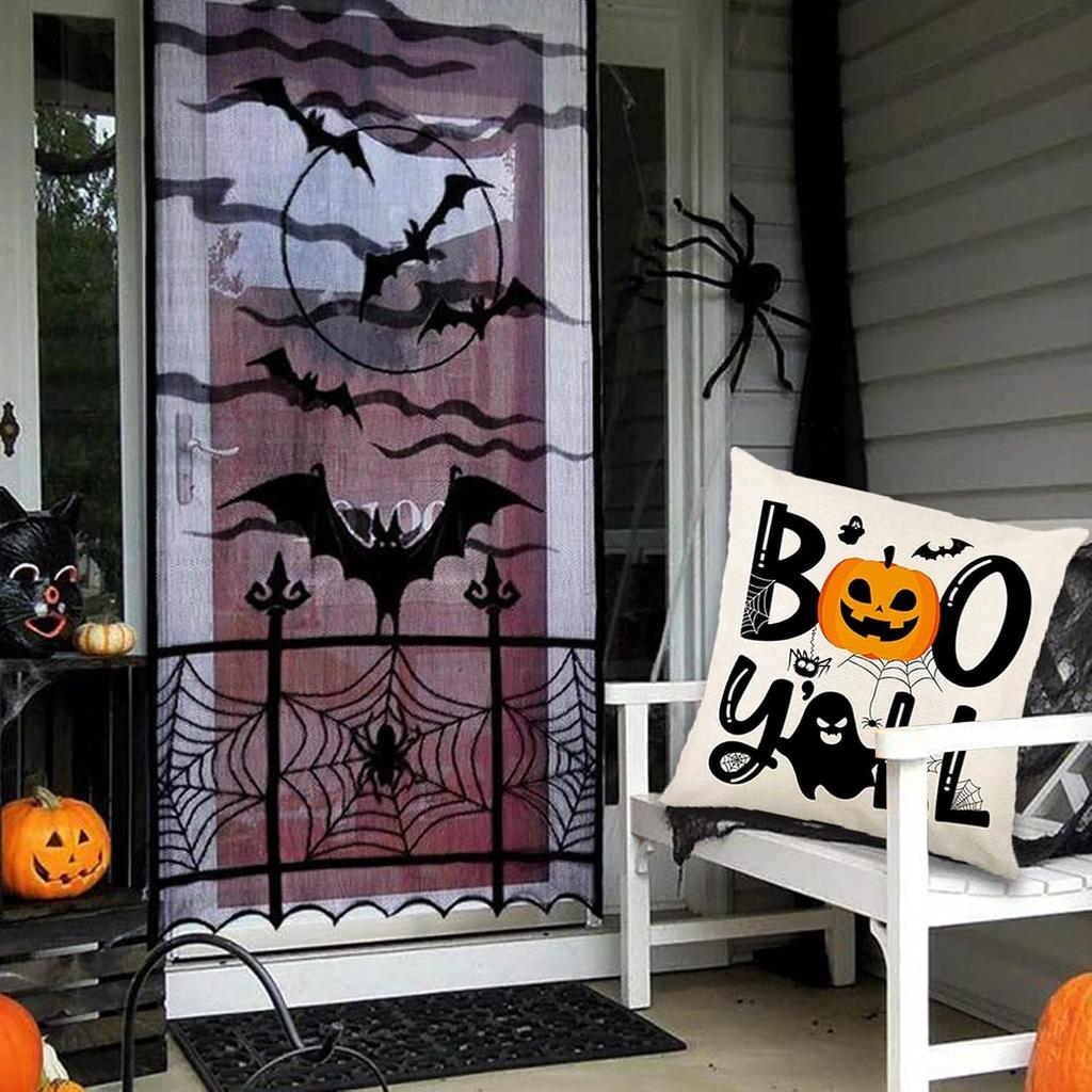 Spooky and Fun Halloween Pillow Covers: Happy Halloween, Ghost, Pumpkin Patterns & 'Boo Y'all' Sofa Cushion Cover,gift