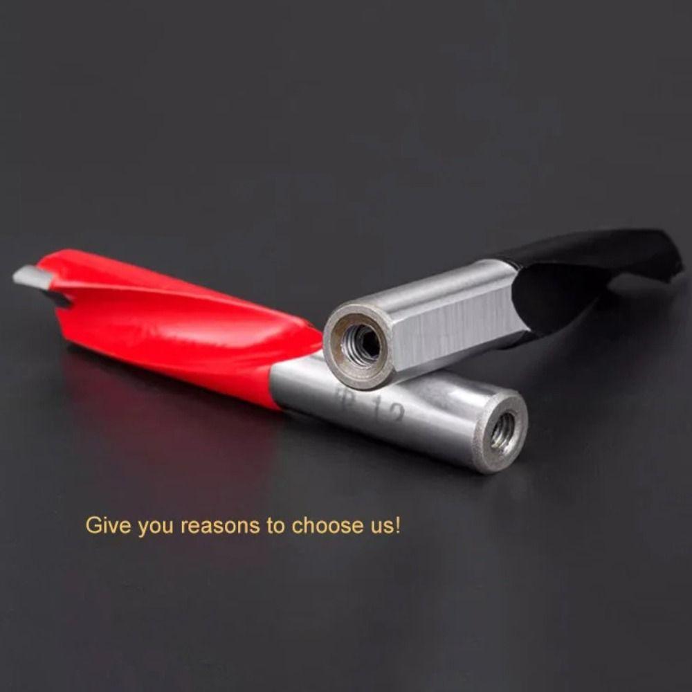 New 2 Flute Drill Bits Left/Right 10mm Shank Row Drill Carbide Woodworking Tools Wood Alloy
