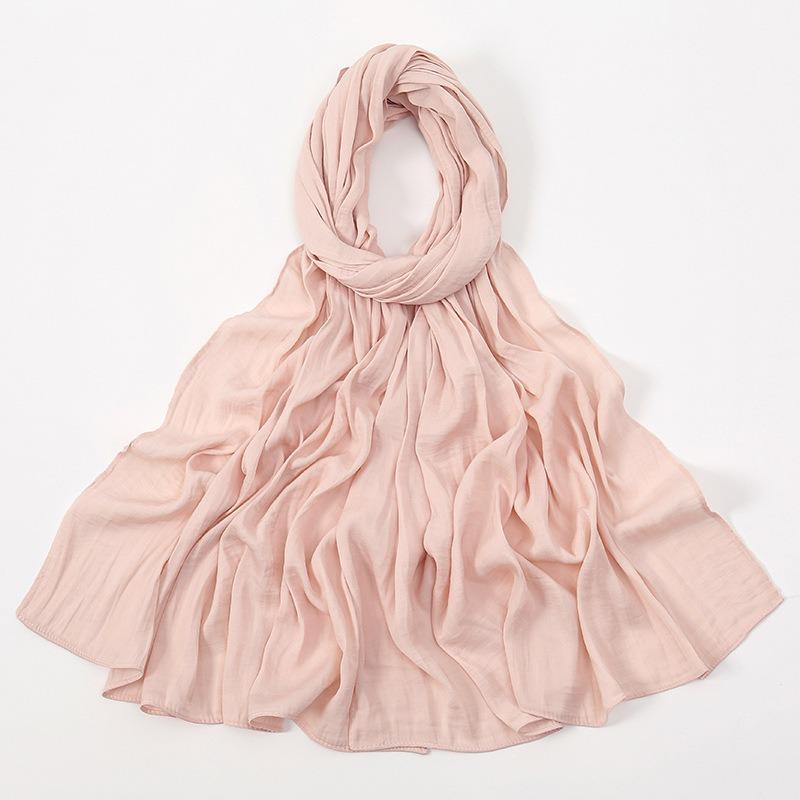 Autumn new solid color hot-selling Malaysia Indonesia velvet long towel popular monochrome versatile ethnic headscarf women