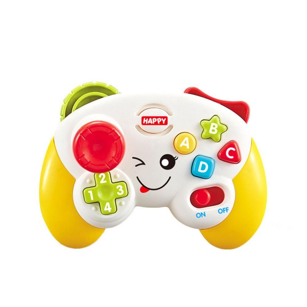 Playable Game Handle Model Lighting Handheld Game Music Toys Colorful Game Machine Toy Kid's Toy