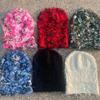 Skullies Caps Balaclava Distressed Strickmütze Vollgesichts-Skimaske Beanie Caps Streetwear