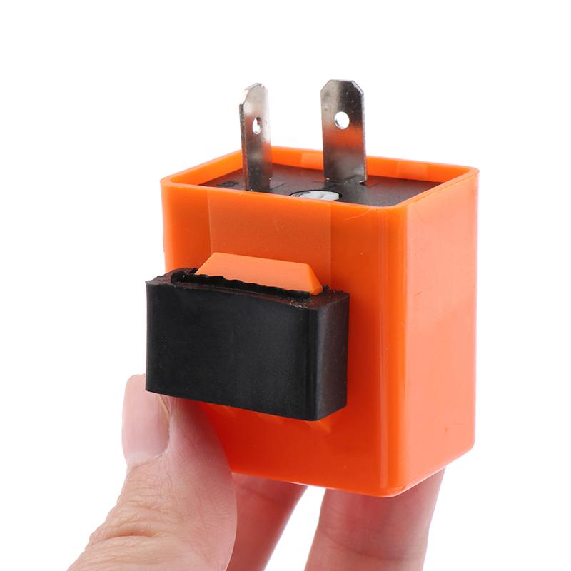 12V Adjustable Frequency Turn Signals Blinker Indicator 2 Pin Led Flasher Relay For Motorcycle Performance Accessories