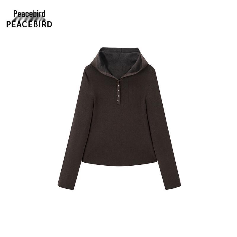 Peacebird A1EEF1108 Hooded Pullover Sweater L