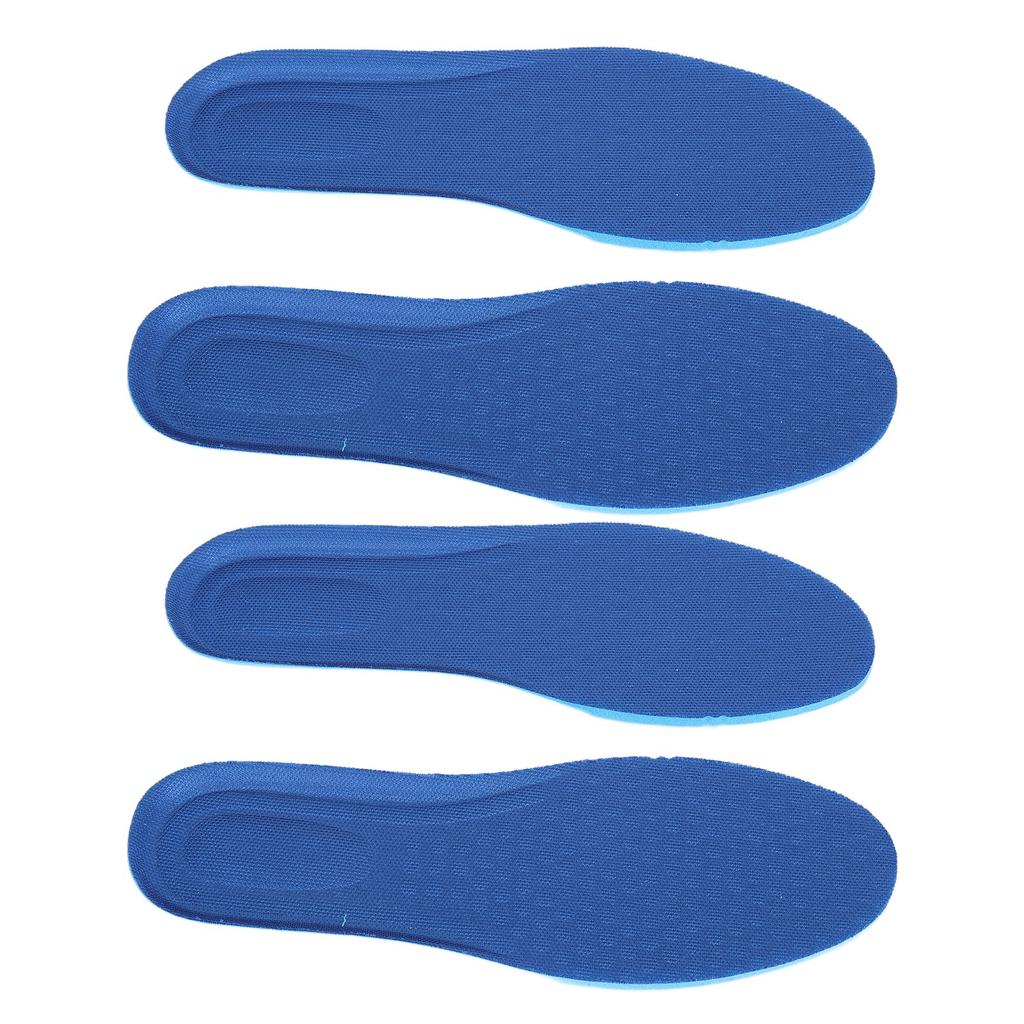 2 Pairs Insoles Ice Silk Breathable Heavy Duty Support Anti Slip Fatigue Relief Foot Pads for