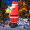 5.91FT LED Light Xmas Inflatable Santa Claus Toy Yard Party Decoration Home Decor Supplies Ornaments Christmas Holiday Gift