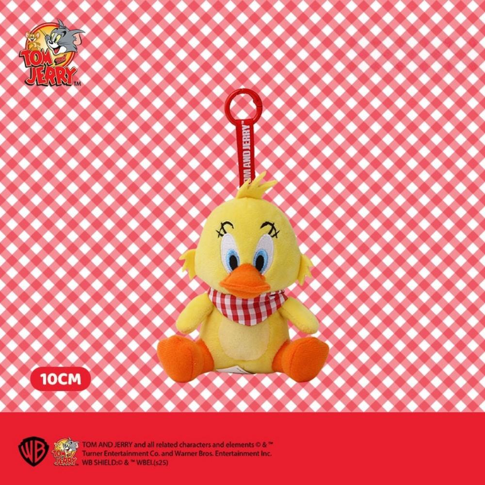 Miniso Genuine Tom and Jerry Plush Doll PP Cotton Filled Keychain Toy Cute Cartoon Gnawing Ladies Backpack Ornament Birthday Gift