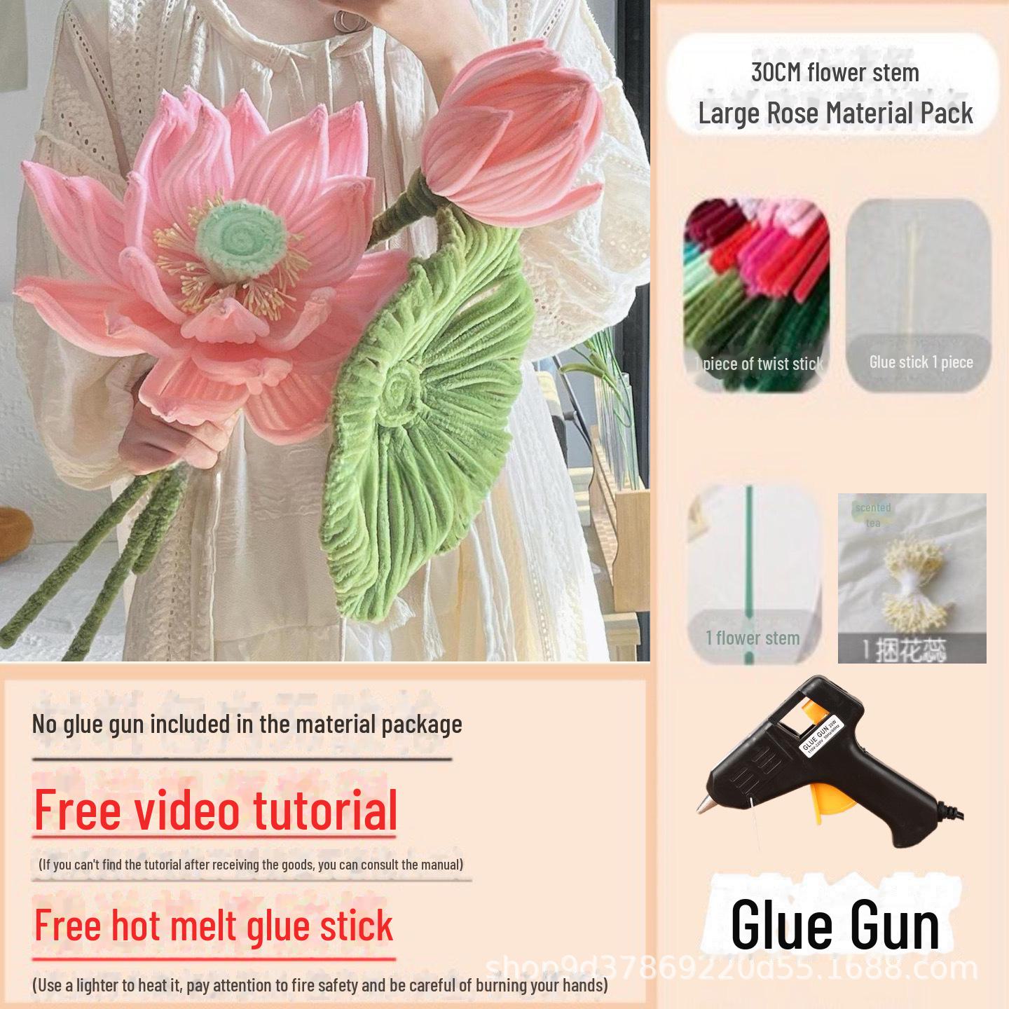 

Набор для самостоятельного украшения букета гигантских лотосов ко Дню учителя, празднику середины осени в национальном стиле