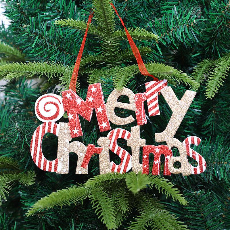 Christmas Tree Decoration Letter Board, Christmas Decoration, Hanging Board, KT Board, Merry Christmas