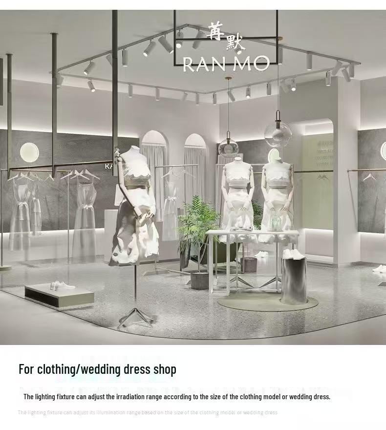 Adjustable LED Track Spotlight for Mall or Store Display