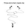 Breast Clamp Amusing Erotic Feeling Tightness Adjustable Three Clamp Breast Stimulation Clip for Couple