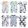 Kids Tales Lion Romper: Newborn Short Sleeve Double Zipper Jumpsuit