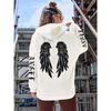Beautiful Angel Wings Women's Hoodie Warm and Comfortable Casual Hoodie Fashion Classic Street Outdoor Sports Hoodie Loose