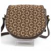 Auth Macadam Mini Shoulder Bag Brown Canvas Ce9922bs Used