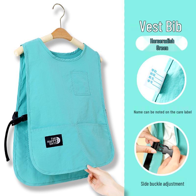 Grembiule Gilet per Bambini: Grembiule da Pittura per Bambini, Antimacchia, Impermeabile, per Calligrafia e Pasti della Scuola Primaria.