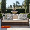 2D Floral Embroidered Pattern Decorative Pillow Covers Pattern Cushion Cover Suitable For Sofa Bedroom Car Pillow Cover