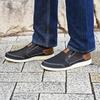 EDWIN Stretch Casual Size Lightweight, Plush, Cushioned, Wide, Non-Slip, Side-Gore Slip-On Sneakers, 26.5 cm, Black, EDW-7644