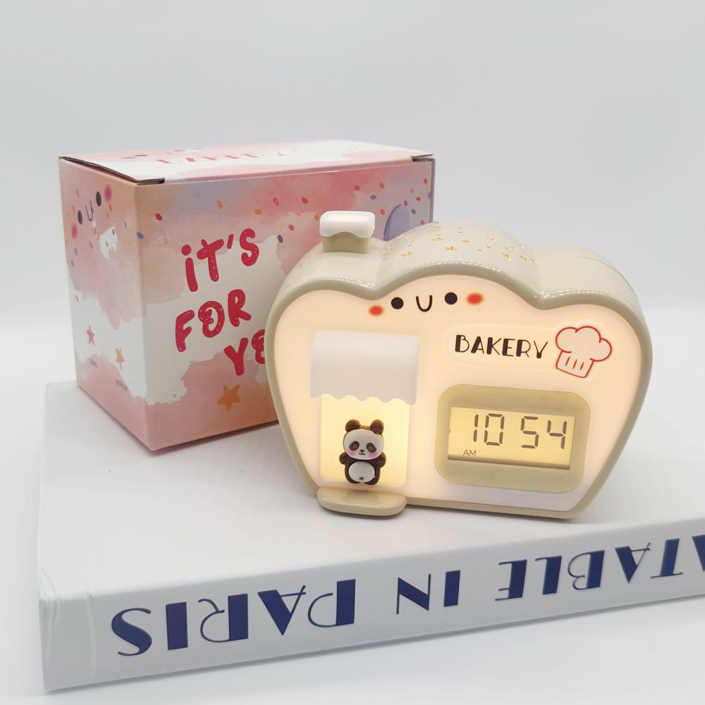 

1PC Creative Cabin Alarm Clock, Color Changing Night Light, Suitable for Bedroom Desktop Decoration