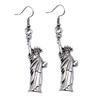 Ankh Cross Dangle Earrings Ancient Egyptian Symbol Drop Earrings Gothic Occult Themed Jewelry