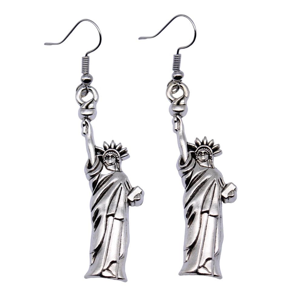 Ankh Cross Dangle Earrings Ancient Egyptian Symbol Drop Earrings Gothic Occult Themed Jewelry
