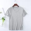 Men's Oversize Modal T-Shirt Short Sleeve V Neck T-Shirt Casual Summer Classic Basic Tee Shirts ( L-8XL)